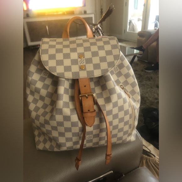 Louis Vuitton Vintage - Damier Azur Sperone Backpack - White